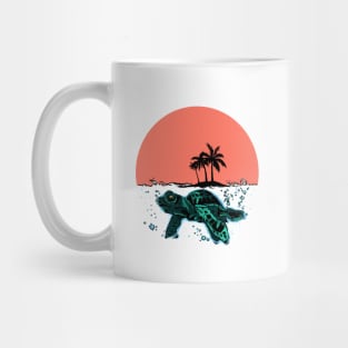 Summer Turtle Mug